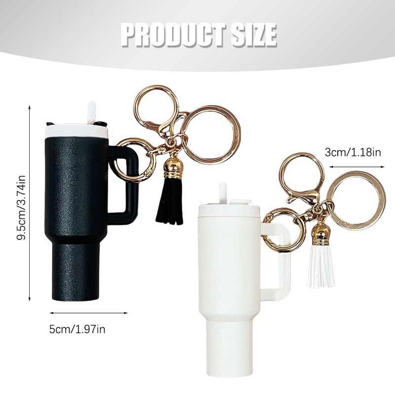 TTPSRY Mini Keyring, Cute Keychain for Mini Cup Fans, Mini