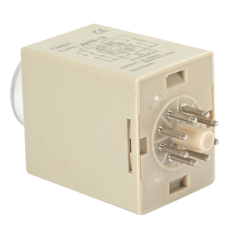 220VAC 6 Minutes Power On Delay Timer Time Relay AH3-3(6M)