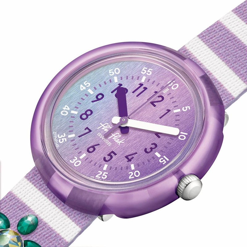 Flick Flak FPNP148 Kids Watch SHINING TURTLE, purple