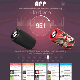 Portable Wireless Bluetooth Speaker 5W Lower Power Consumption Subwoofer for Indoor Outdoor