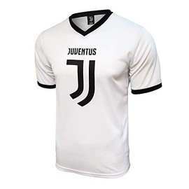 Icon Sports Juventus Training Class Poly Shirt, Soccer Stadium Poly tee (XL, JV79PT-W) White