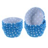 sourcing map 200 Count Cupcake Liners Blue Dot Cupcake Cups