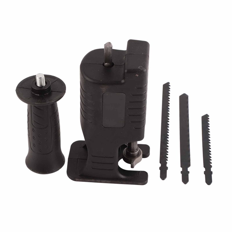 Electric Drill to Reciprocating Saw Adaptor + 3 Saw Blades