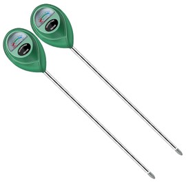 Censinda Soil Moisture Meter, 2 Pack Long Probe Soil Moisture Monitor for House Plants, Soil Hygrometer Moisture Sensor for Indoor & Outdoor, Garden, Farm, Lawn Plant Care, No Battery Needed(Green)