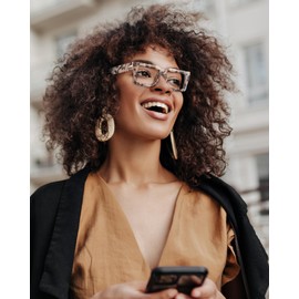 JM 3 Pack Oprah Style Reading Glasses for Women Men with Spring Hinge, Fashion Oversized Square Blue Light Blocking Readers +2.25