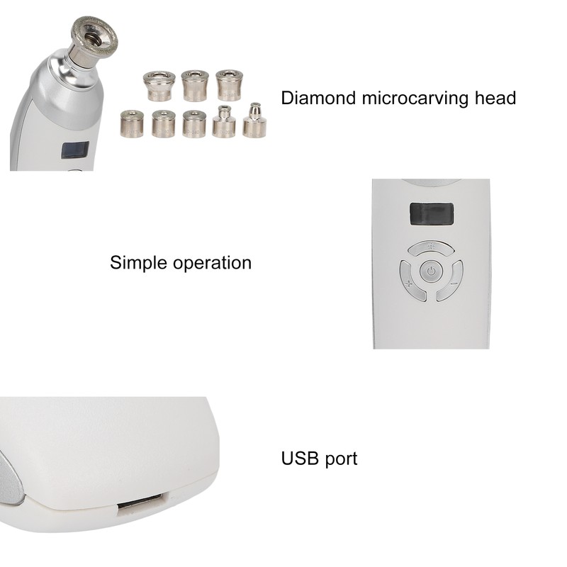 Handheld Diamond Microdermabrasion Machine Professional Microdermabrasion Device Blackhead Removal Skin