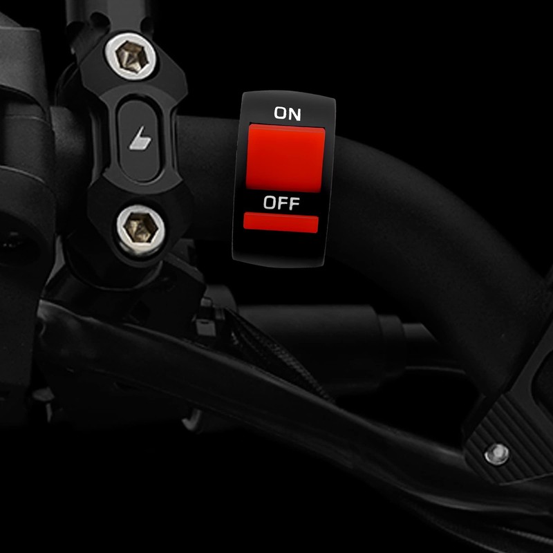 HISports Motorcycle Handlebar Switch 7/8 Inch Motorcycle Handlebar Toggle Switch