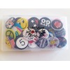 R.B.Y. Special100% Huge Wholesale Set of 30 New Pins/Buttons/Badges 80's