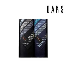 Daks 대구백화점 닥스손수건남녀 2매세트 손수건 (콩섬유 1번) Daegu Department Store Daks Handkerchief Set for Men and Women (2 Pieces) (Bean Fiber No. 1)