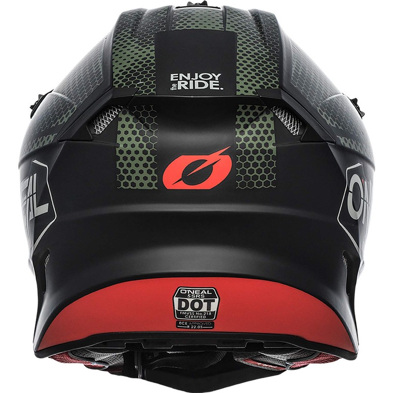 O'NEAL 5SRS Adult Helmet Covert, Black/Green, XS (0628-461)