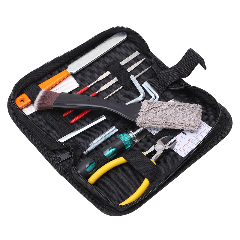 Guitar Repairing Tool Kit Maintenance Files with Carry Bag for