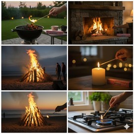 Long Wooden Matches for Barbeque Grilling, Fireplace, Camping, Candles | 11" Long Wholesale Lot Pack of 13 x 40 (520 Matches)