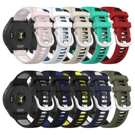 Band for Garmin Forerunner 265, 22mm Quick Release Silicone Replacement Band for Garmin Forerunner 255/ Venu 3/ Venu 2/ Vivoactive 4 (No Tracker)