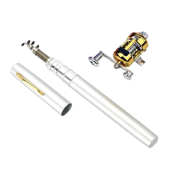 Pocket Size Fishing Rod, Portable Collapsible Micro Pen Fishing Rod