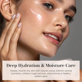 era of nature Cocoa Whipped Cream 16oz – Face and Body Cream for Dry Skin – Lightweight, Non-Greasy, Multipurpose Skincare for Hair and Neck