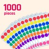 1000 Pack, 1 inch - Colored Round Circle Dot Stickers,
