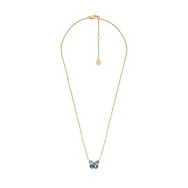 Fossil Sutton Butterfly Wings JF04812710 Women's Necklace Abalone Multi-Coloured, Stainless Steel, No Gemstone