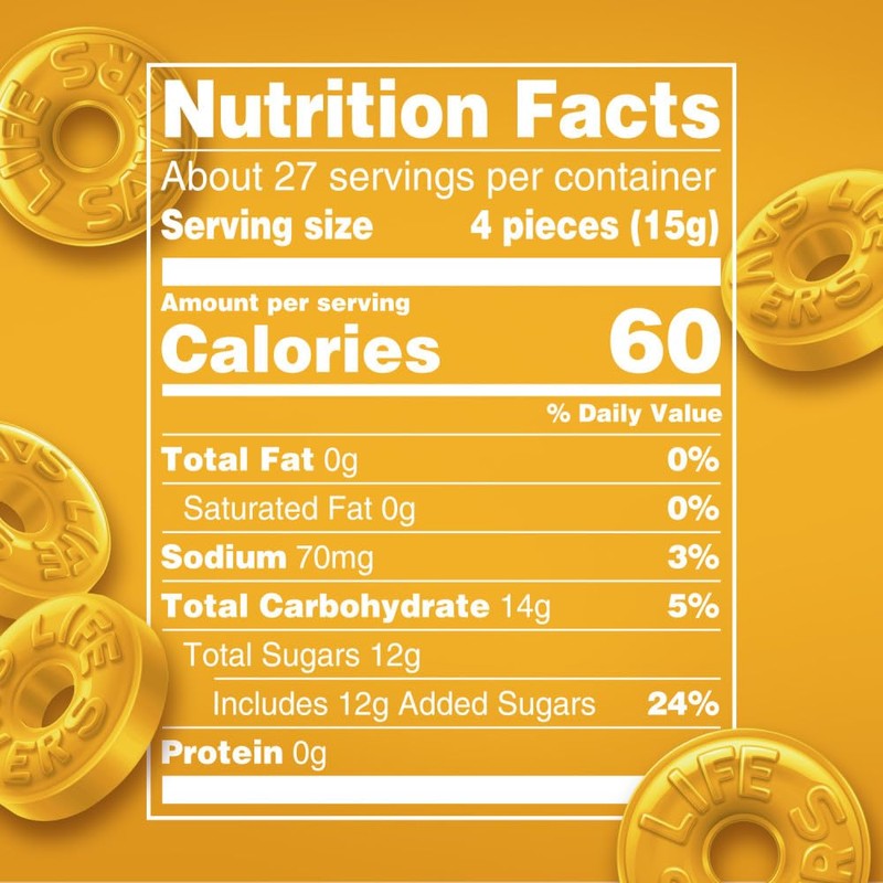 LIFE SAVERS Butter Rum Individually Wrapped Hard Candy, 14.5-Ounce Sharing