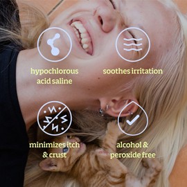 BRIOTECH Pierce Spray, Hypochlorous Acid, Gentle Piercing Aftercare, Calm Redness & Itch, Reduce Bumps, Hypoallergenic HOCl Saline Spray, Contact Free, No Rinse, Alcohol Free, 4 fl oz (2 Pack)