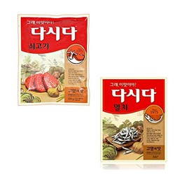 CJ Dashida Set of 2 Types of Beef Dashida, 3.5 oz (100 g) + 3.5 oz (100 g), Korean Cuisine, Dashi, Soup