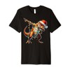 Dabbing T-Rex Dinosaur Tyrannosaurus Rex Christmas Xmas Premium T-Shirt