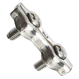 10 x 2mm 304 Stainless Steel Duplex Wire Rope Clip Cable Clamps Grips for 2mm Wire Ropes