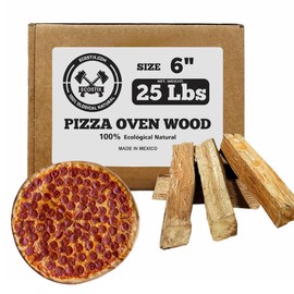Pizza Stix - Pizza Oven Stove Wood - 6 Inch 100% Kiln Dried Oak Hardwood Great for: Pizza Cooking, Grilling, Smoking and BBQ on Ooni, Karu, Solo Stove and Others 25 POUNDS