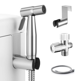 Fekivasy Handheld Bidet Sprayer for Toilet, Muslim Shower Water Jet Spray for Toilet, Bidet Faucet Cloth Diaper Sprayer for Baby Wash, Adjustable Water Pressure with Bidet Hose for Feminine Wash