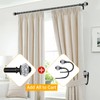 2 Pack Curtain Holdbacks, USFOOK Black Decorative Window Drapery Tiebacks