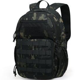 RYNQAVOA Pickleball Bag, Tactical Pickleball Backpack for Women and Men, 25L Molle Pickle Ball Equipment Bag with Fence Hook Fits 5 Pickle ball Paddles & Pickleballs Accessories, Bags Only