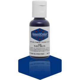 1 X NAVY BLUE .75 Ounce Soft Gel Paste Food Color