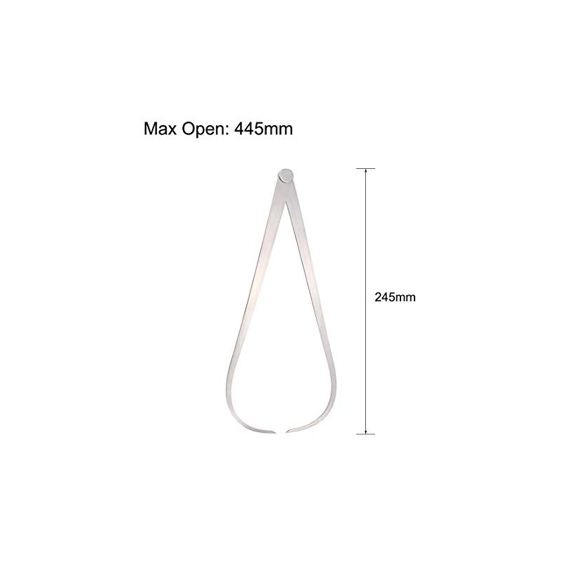 sourcing map Outside Caliper 250mm 10 Inch Firm Joint Stainless