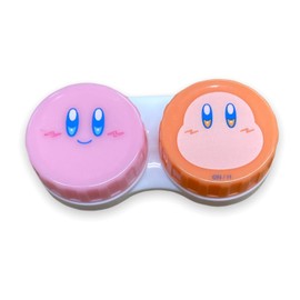 Kirby of the Stars コンタクトレンズケース ソフトレンズ用ジップバッグ付き (ポップ)