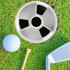 Toddmomy 2cps Golf Cups Holes: White Plastic Golf Putting Cup