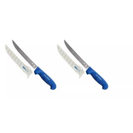 Generic Dexter Outdoorsman Harvey Line USA Set (2) 8"" Wide Filet Knives & Edge Guard GH138 24939, Large, Blue, 24939X2