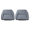 NLQR Dark Gray Driver and Passenger Side Bottom Microfiber Leather