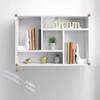 sourcing map 6 Pcs Floating Shelf Brackets Metal Hidden Shelf