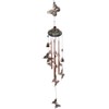 Butterfly Chimes Wrought Iron Wind Chimes with 4 Hollow Metal