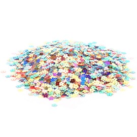 Flower Glitter Confetti, Flower Confetti Colourful Glitter Sequins Colourful Paper Confetti Decorations Party Wedding Sprinkle Part Decoration Accessories [0.7 cm] Adult Joke Item