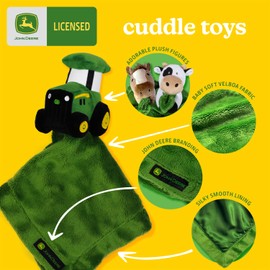 John Deere John Dere Baby Cuddle Blanket Farm Animal, Green, One Size