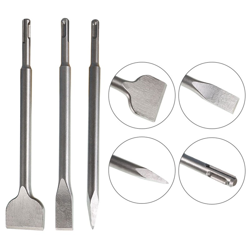 TINVHY 6-Pack SDS Plus Chisel Set, 40Cr Steel Concrete Drill