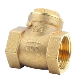 DN32 1-1/4 Inch Female Thread Brass Check Valve, 232PSI Disposable Check Valve Check Valve Prevent Water Backflow