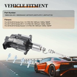 VeloBoost K6T52372 Electronic Turbo Wastegate Actuator Compatible with Honda 2016-2019 Civic 2017-2019 CR-V 2018-2019 Accord 1.5 VTEC R4 1497ccm 134Kw 182HP Wastegate Actuator Replace OE K6H05376