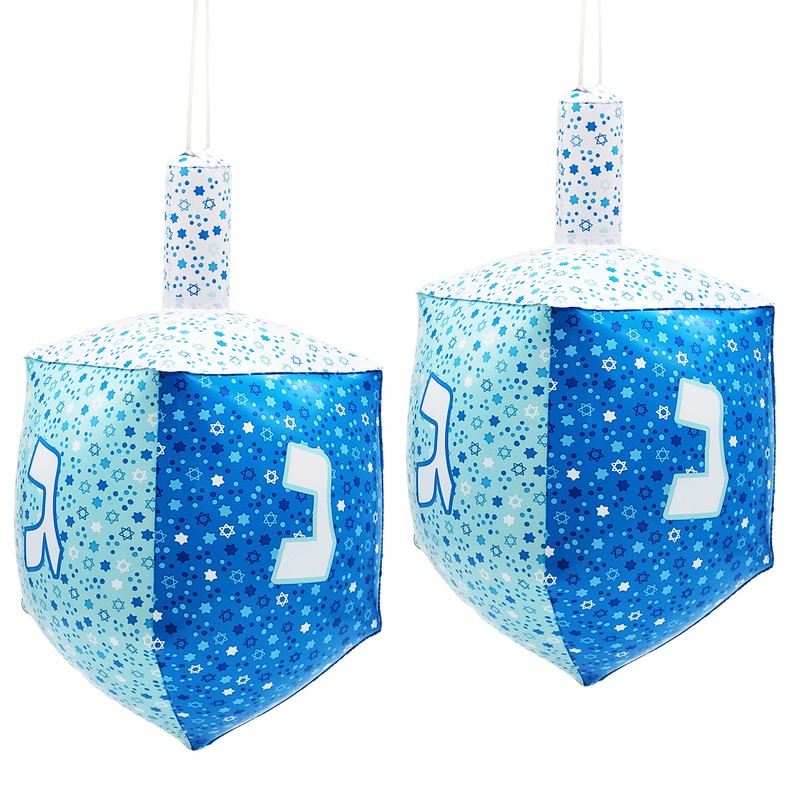 The Dreidel Company 2 Foot Hanukkah Inflatable Dreidel, Chanuka Party