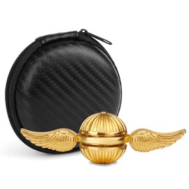 Golden Orb Fidget Spinner, Cool Metal Ball Toy for Stress Relief, Desk Decor for School Home Office, Christmas Birthday Stocking Stuffer Party Favor Gift, Sensory Toy for Boys Girls Kids Adults