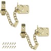 TERF® Heavy Duty Door Chain Polished Brass Narrow Design Door