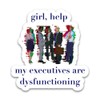 5" ADHD Bumper Stickers - AD/HD Girl, Help! My Executives