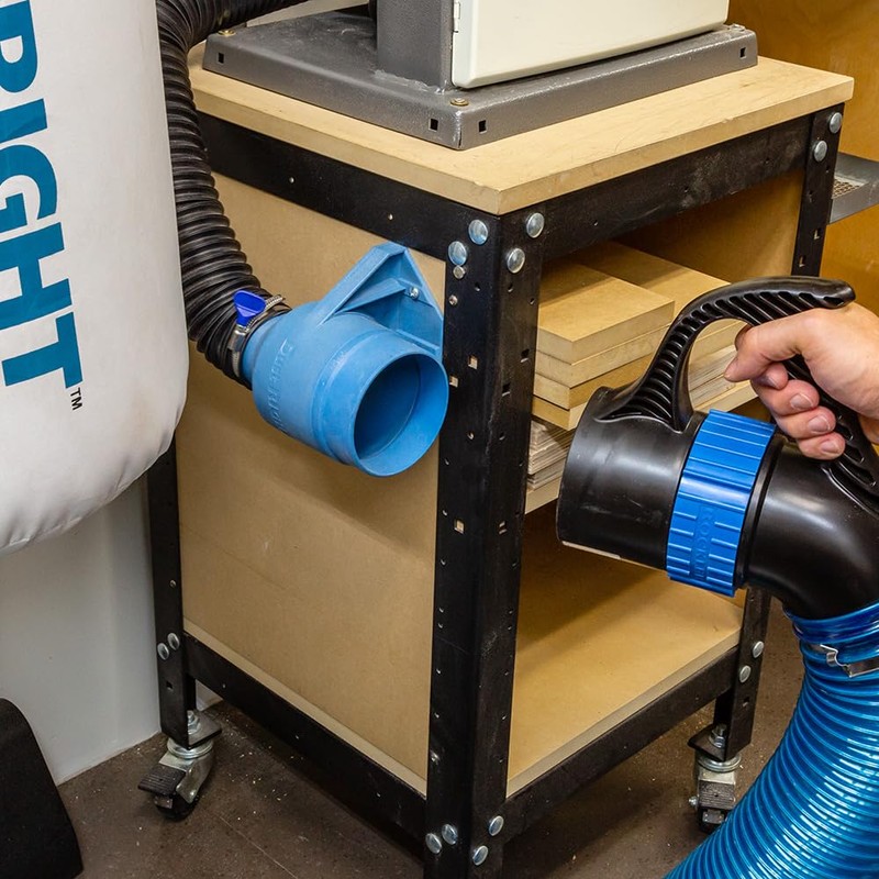 2-1/2" to 4" Mountable Dust Hose Coupler - Reinforced ABS