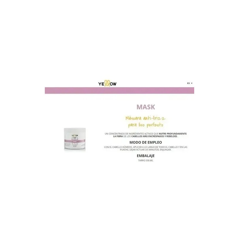 Yellow Mascara Liss Keratin 500ml Anti-frizz Liso Perfecto