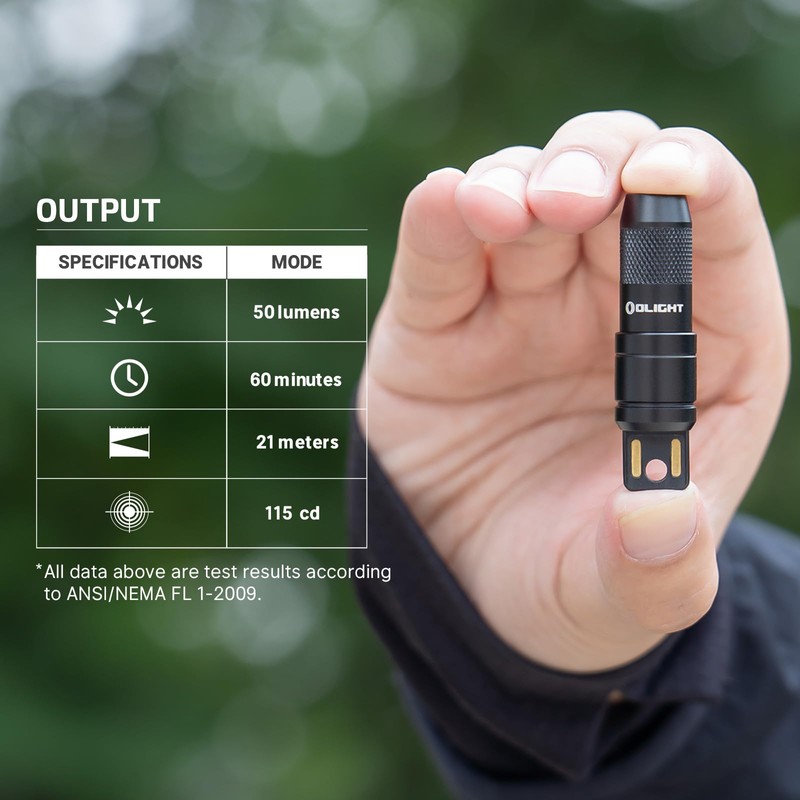OLIGHT IMINI 2 EDC Rechargeable Keychain Flashlight, 50 Lumens Compact